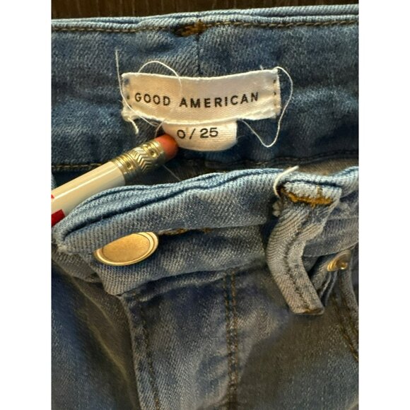 Good American Good Waist Skinny Jeans Size 0/25 - Picture 3 of 7